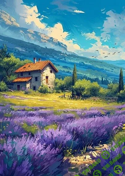 Пейзаж гуашью [Виталий Антипин]