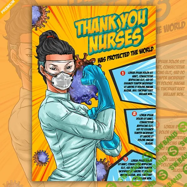 [Pngtree] Thank You Nurses For Protecting The World Against Covid19 (2021)