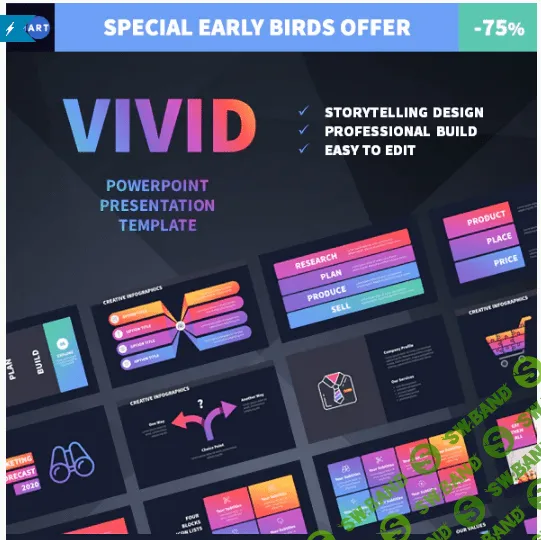 [Powerpoint] VIVID PowerPoint Presentation Template
