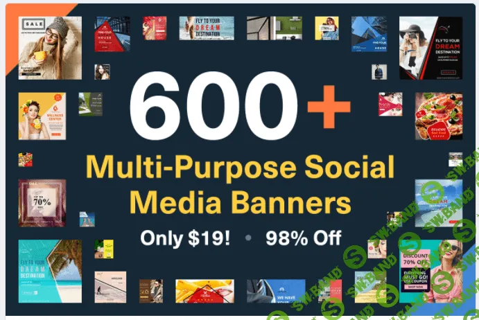 [PSD] Более 600 Шаблонов для Instagram, Facebook, Twitter и Pinterest