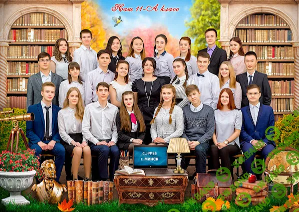 [PSD] Групповой шаблон "Школьная пора" [psd-shablon.blogspot]