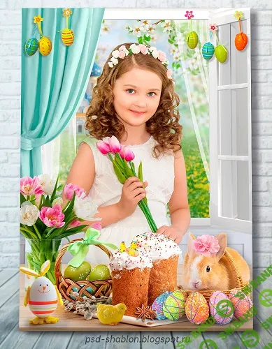[PSD] Коллажи Happy Easter! [psd-shablon.blogspot]