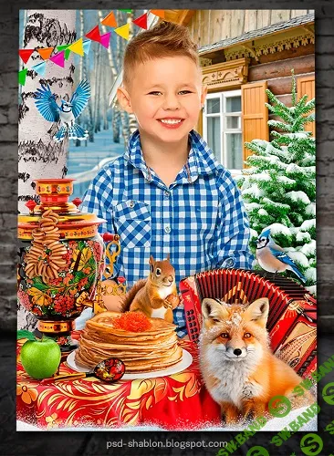 [PSD] Сюжеты "Веселая Масленица" [psd-shablon.blogspot]