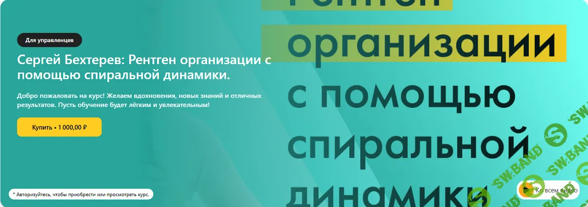 Рентген организации с помощью спиральной динамики [Сергей Бехтерев]