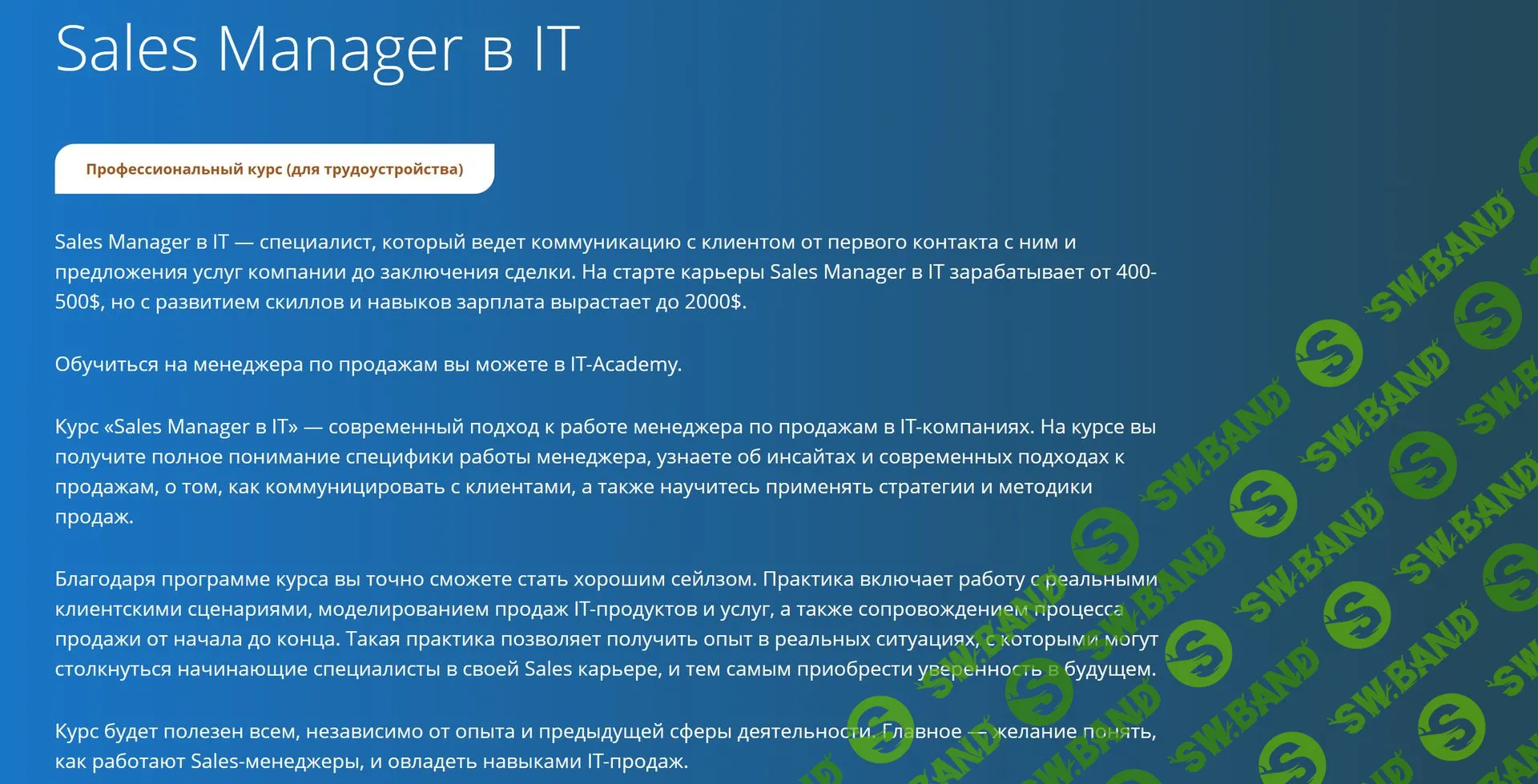 Sales Manager в IT [Надежда Кульба] [IT-Academy]