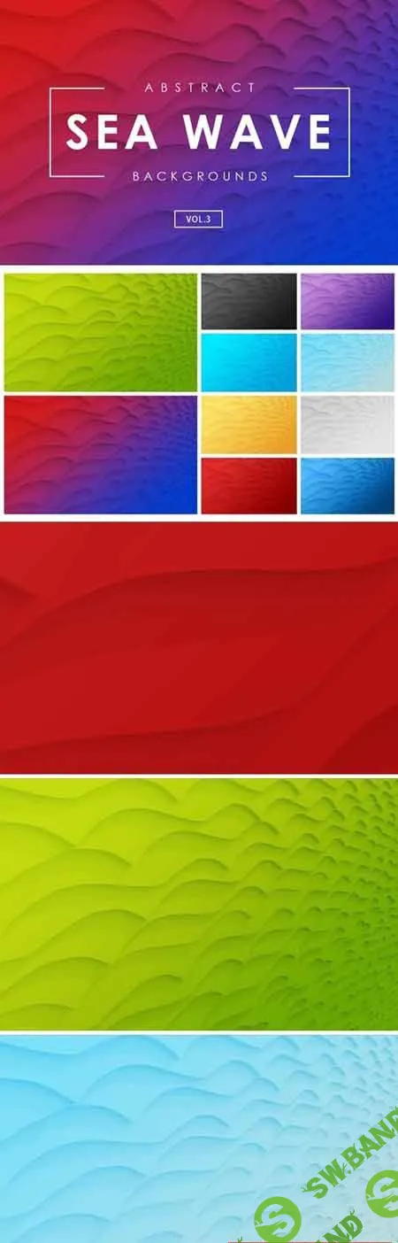 Sea Wave Abstract Backgrounds Vol.3