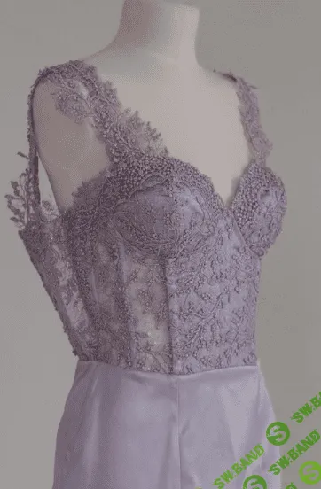 [Шитье] [Шолпан Каримова] Вечернее платье годэ на корсете с отрезными чашками (2021)