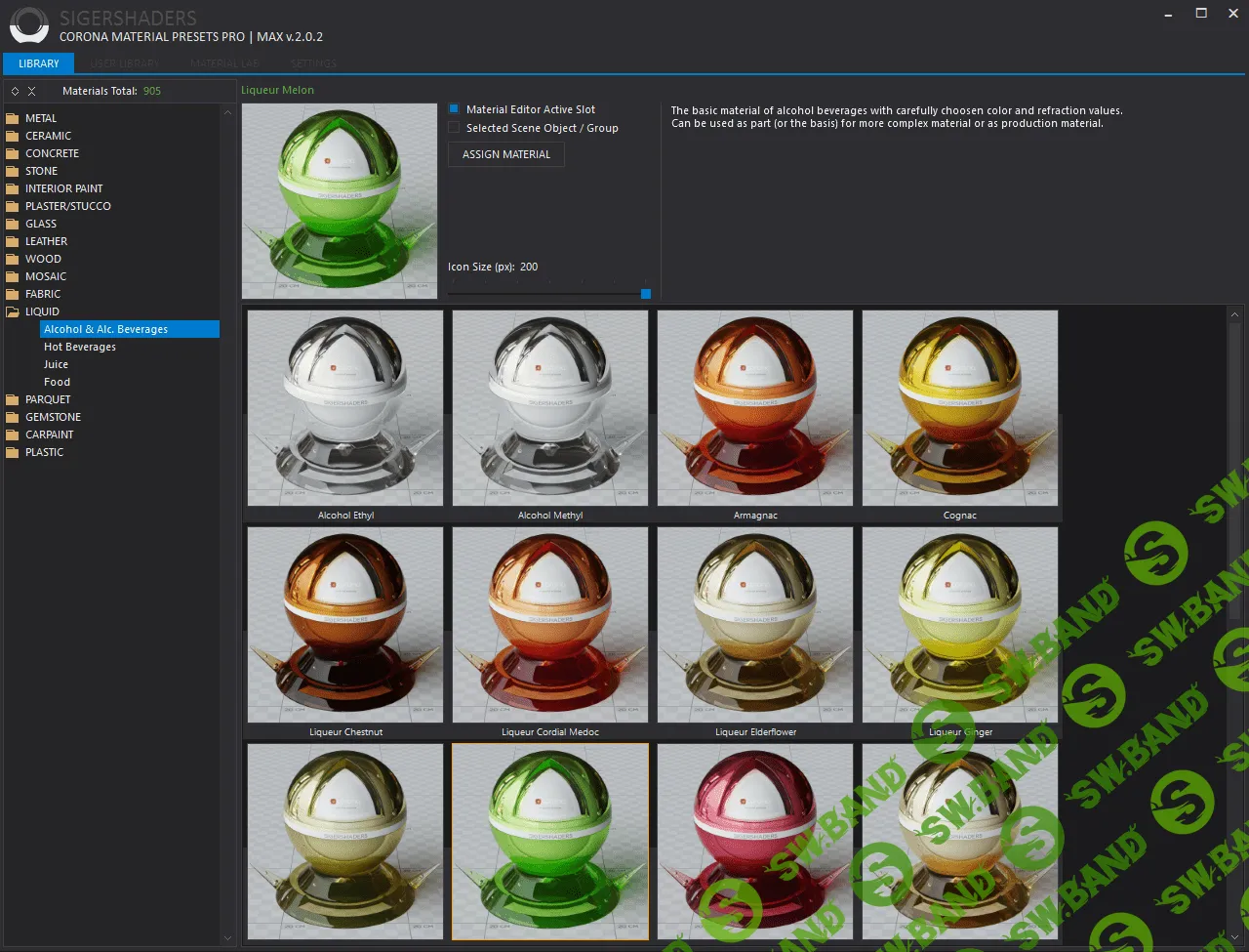 [SIGER STUDIO] SIGERSHADERS Corona Material Presets Pro (Version: 2.0.2) for 3ds Max 2013–2017