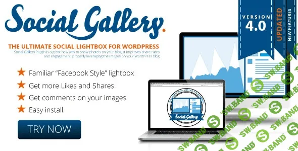 Social Gallery v5.0.1 - Lightbox плагин для WordPress