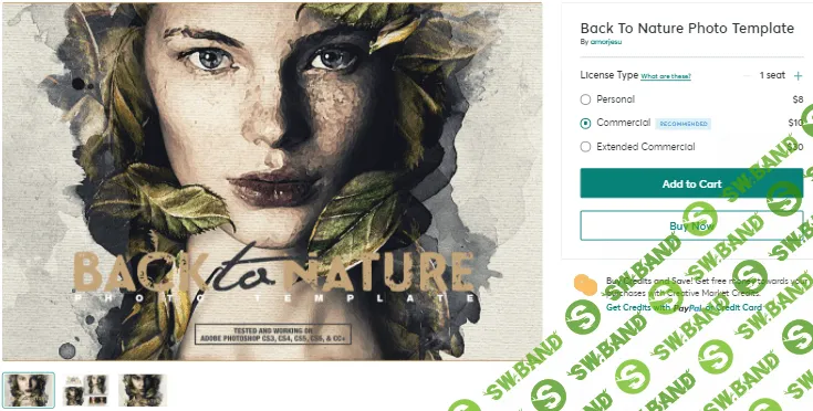 [Сreativemarket] Back To Nature Photo Template (2020)