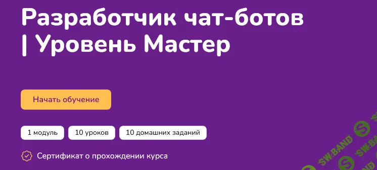 [Step Up] Разработчик чат-ботов. Уровень Мастер (2024)