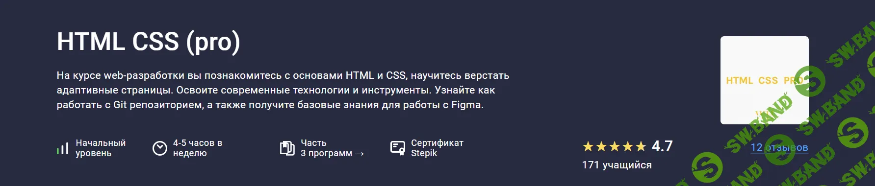 [Stepik] HTML CSS (pro) (2024)