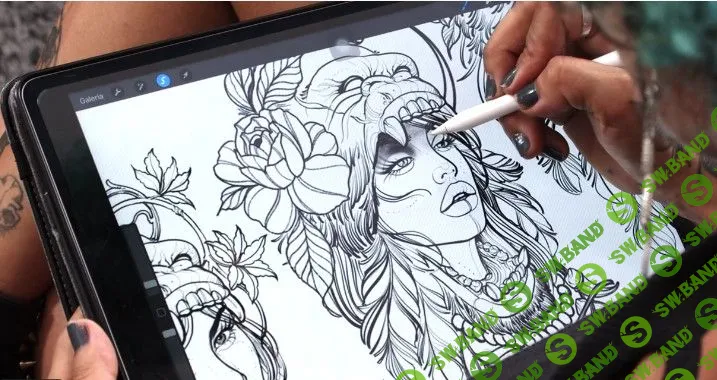 [Tania Maia] Дизайн и иллюстрация татуировок в Procreate (2020)