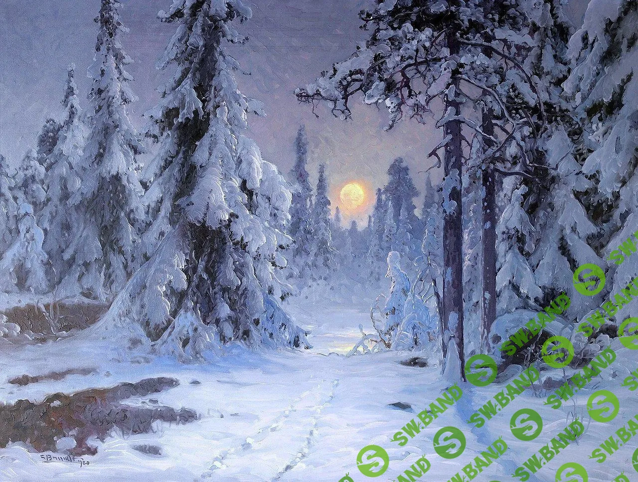 [Татьяна Зубова] Зима. Заснеженные деревья (2021)