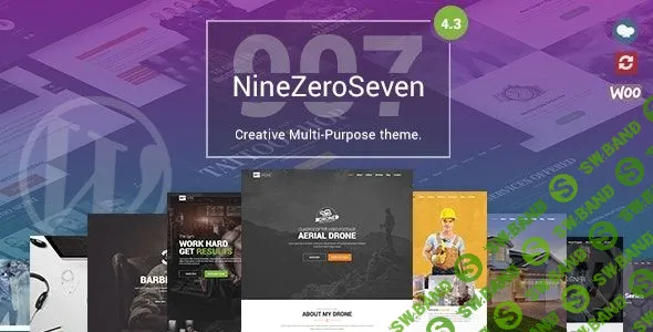 [themeforest] 907 (NineZeroSeven) v4.3.5 NULLED - универсальная адаптивная тема WordPress