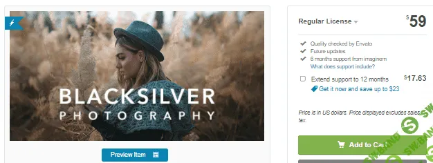 [themeforest] Blacksilver v8.6.8 - тема WordPress для профессиональных фотографов (2021)