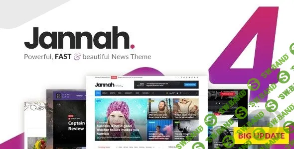 [ThemeForest] Jannah News v4.3.0 NULLED - новостной шаблон WordPress