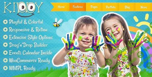 [ThemeForest] Kiddy v1.2.0 - детский шаблон для Wordpress