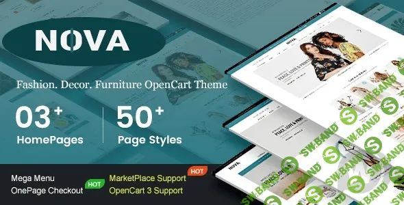 [Themeforest] Nova v1.0.0 - шаблон на тему моды и мебели OpenCart 3