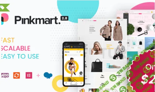 [Themeforest] Pinkmart 2.8.1 NULLED - AJAX тема для WooCommerce (2020)