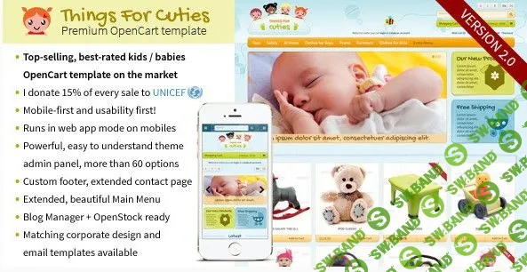 [themeforest] Шаблон ThingsforCuties - the OpenCart Baby & Kids Template