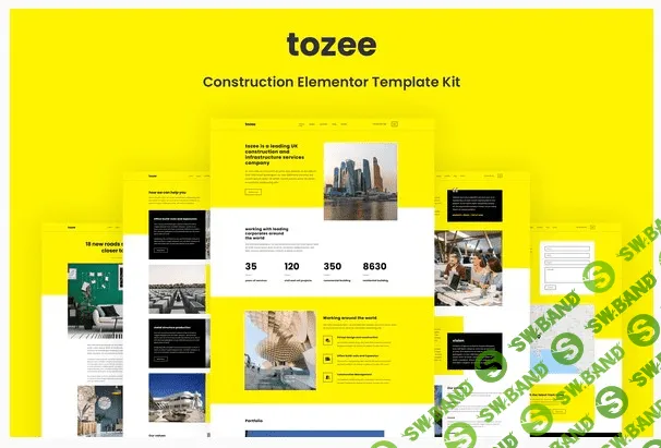 [Themeforest] Tozee - Construction Elementor Template Kit