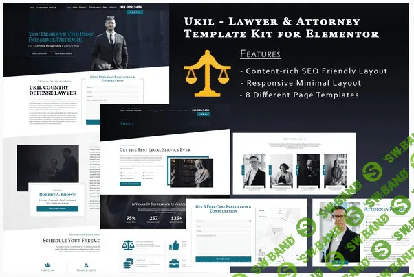 [Themeforest] Ukila - Lawyer & Attorney Template Kit for Elementor