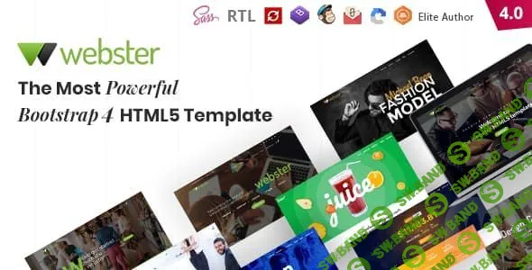 [ThemeForest] Webster v4.0 - адаптивный многоцелевой HTML5 шаблон