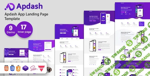 [ThemeTags] Apdash - App Landing Page Template (2020)