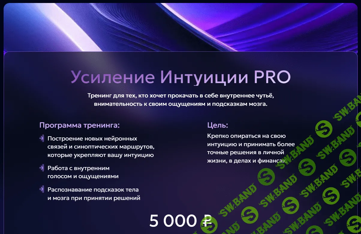 Трансформационные тренинги для развития личности. Тема Усиление Интуиции PRO [Лили Аспен]