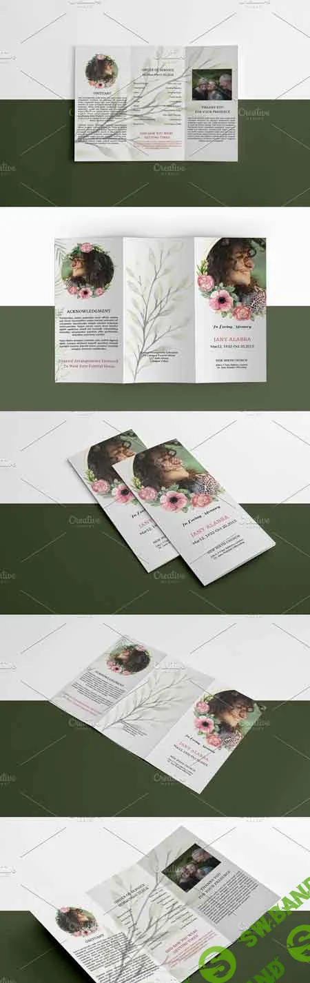 Trifold Funeral Template