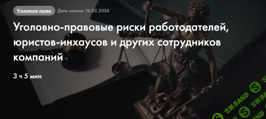 Уголовно-правовые риски работодателей, юристов-инхаусов и других сотрудников компаний [Статут] [Артур Большаков, Елена Челышева]