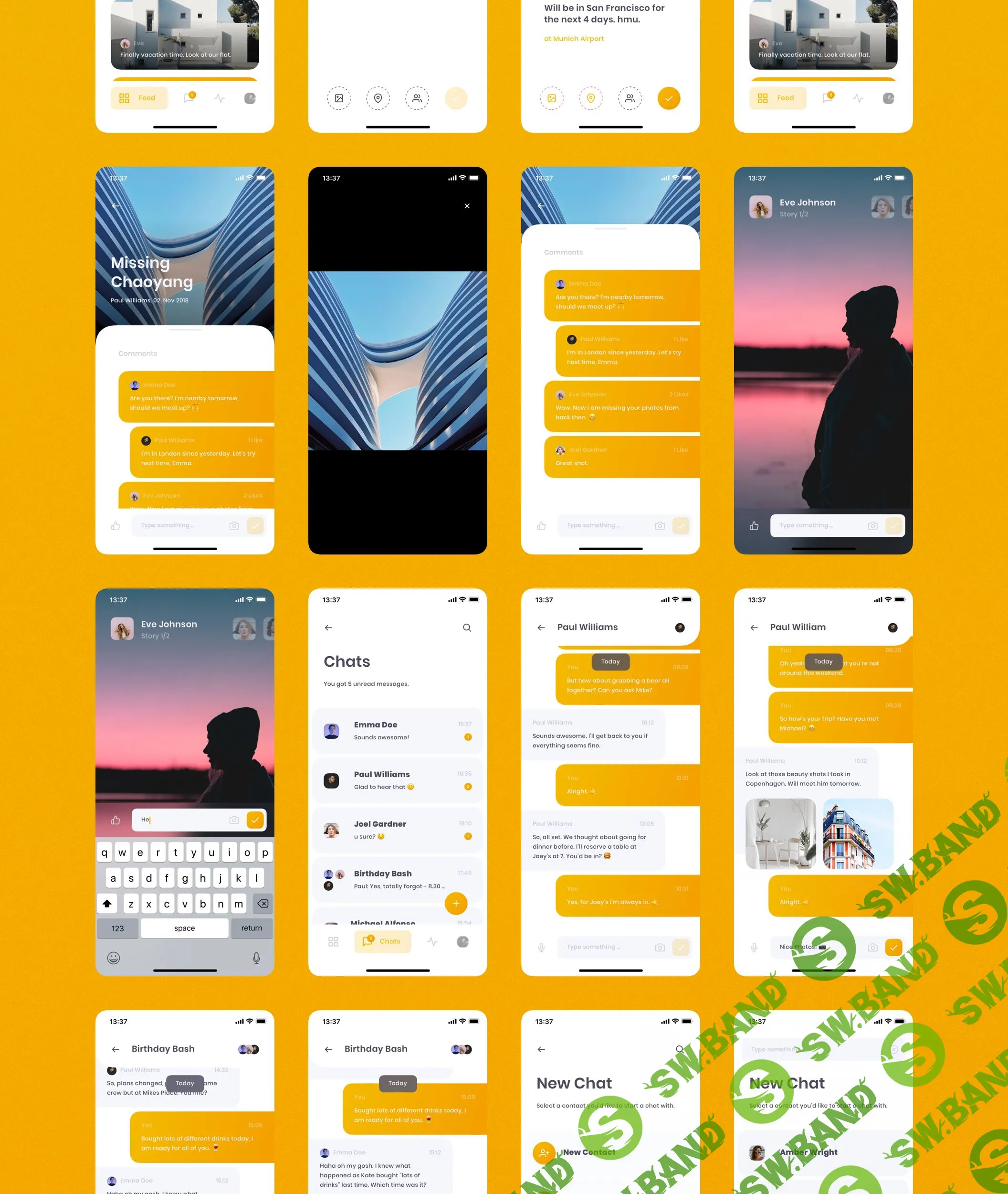 [UI8.net] Chummy Social iOS UI Kit