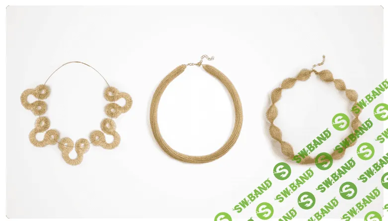 [Украшения] Вязаные украшения из проволоки [Crochet wire jewelry] [Domestika] [Yoola (Yael) Falk]