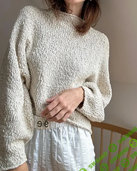 [Вязание] Джемпер из фактурной пряжи My Bohemian Jumper, вязаный спицами сверху [Вяжи.ру] [Norgardknitters]