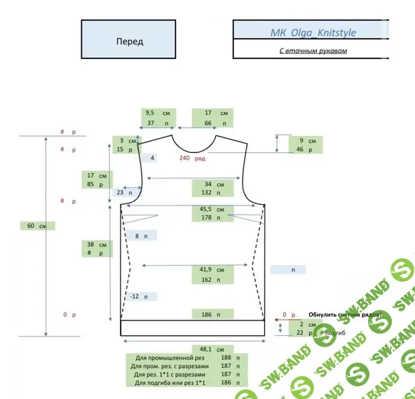 [Вязание] Калькулятор «Втачной рукав» [olga_knitstyle]