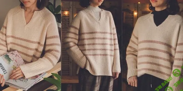 [Вязание] Пуловер-оверсайз Basia [Вяжи.ру] [Irene Lin]