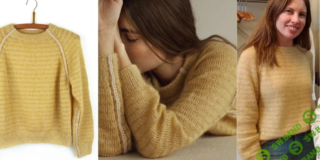 Пуловер с рукавами реглан (Вязание спицами) – Журнал Вдохновение Рукодельницы