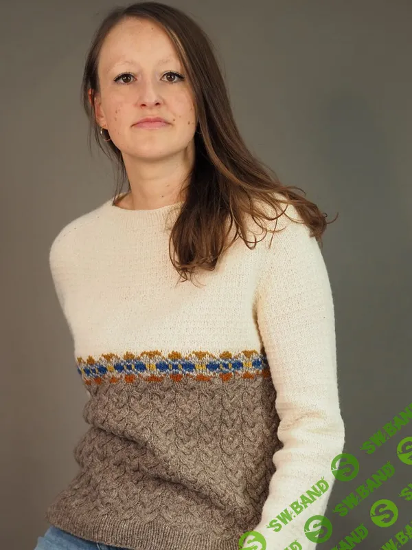 [Вязание] Пуловер с косами Felice [Вяжи.ру] [Regina Moessmer]