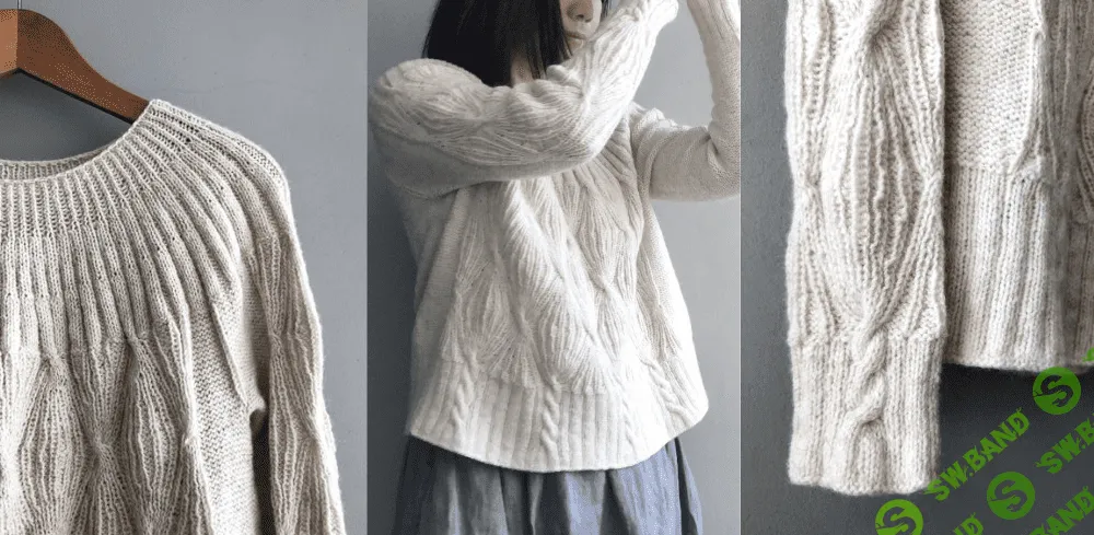 [Вязание] Пуловер с круглой кокеткой Ren [Вяжи.ру] [Yamagara]