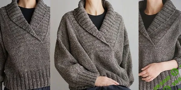 [Вязание] Пуловер с шалевым воротником Hechima [Вяжи.ру] [Норико Ишикава]