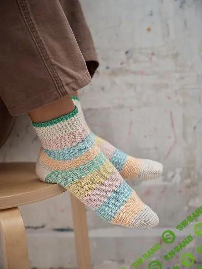 [Вязание] Разноцветные носки спицами Houndstooth [вяжи.ру] [Knitail/ Derako]