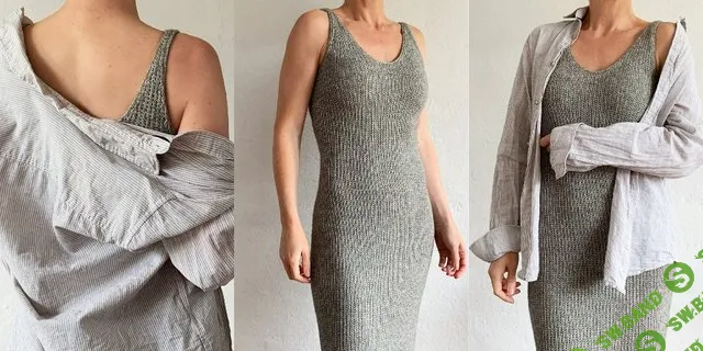 [Вязание] Стильное вязаное платье Twig Dress Light [Вяжи.ру] [Lene Rix]