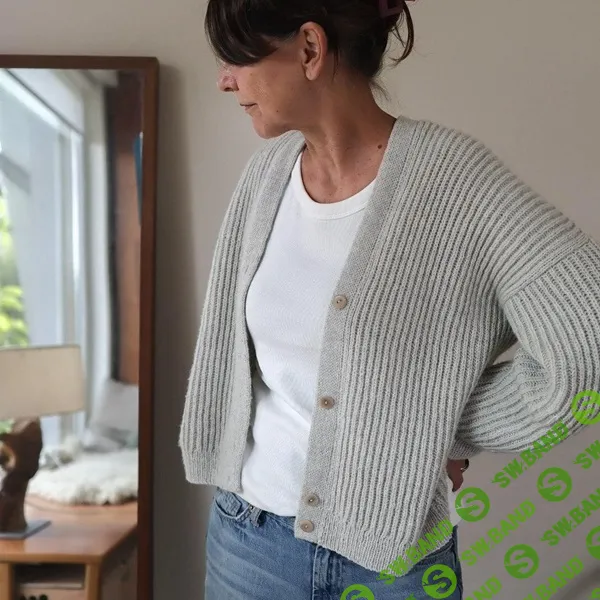 [Вязание] Стильный кардиган оверсайз вязаный спицами сверху Coomo cardigan [Вяжи.ру] [Ankestrick]