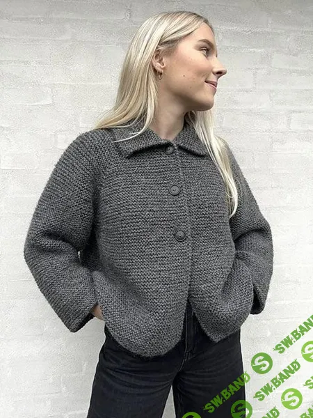[Вязание] Стильный жакет платочной вязкой Simply me Jacket [Вяжи.ру]