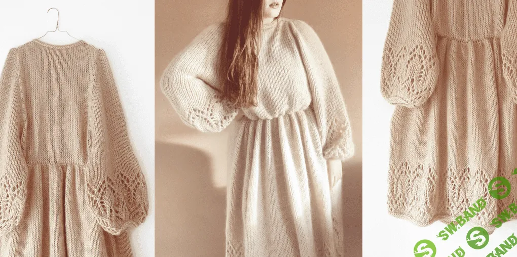 [Вязание] Вязаное длинное платье Augustins no 21 [Anne-Sophie Velling] [Вяжи.ру]