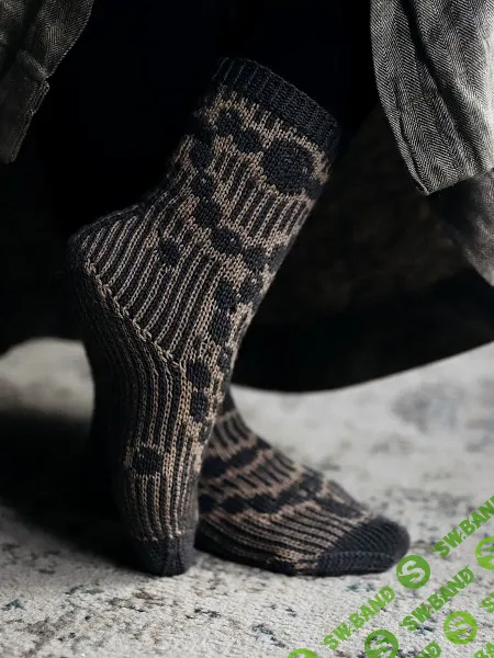 [Вязание] Жаккардовые носки спицами Grandma's Pearls [вяжи.ру] [Anna Johanna]