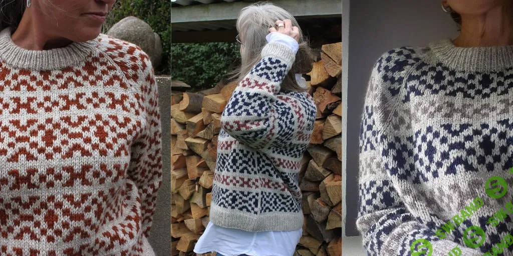 [Вязание] Жаккардовый пуловер спицами Eik sweater [Вяжи.ру] [Sanne Fjalland]