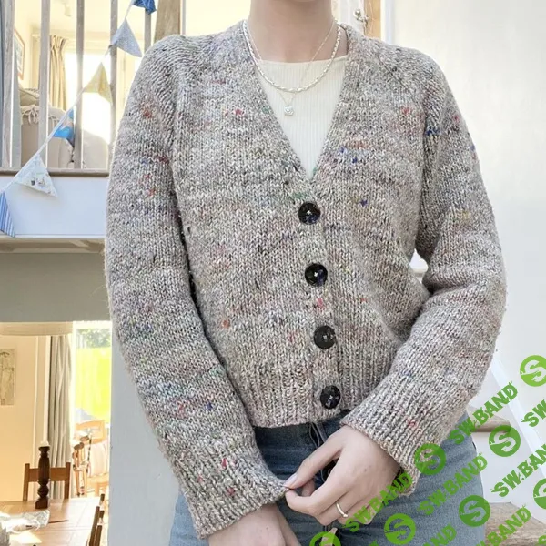 [Вязание] Женский кардиган реглан спицами сверху Step by Step Cardigan [Вяжи.ру] [Florence Miller]