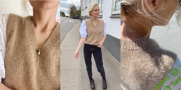 [Вязание] Жилет Stockholm Slipover V-neck [Вяжи.ру] [ПетитНит]